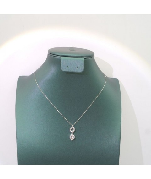 Natural Moissanite pendant necklace