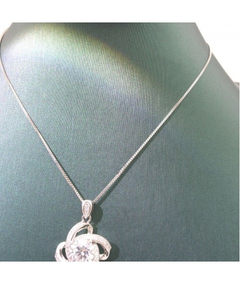 Natural Moissanite windmill pendant necklace