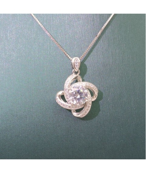 Natural Moissanite windmill pendant necklace