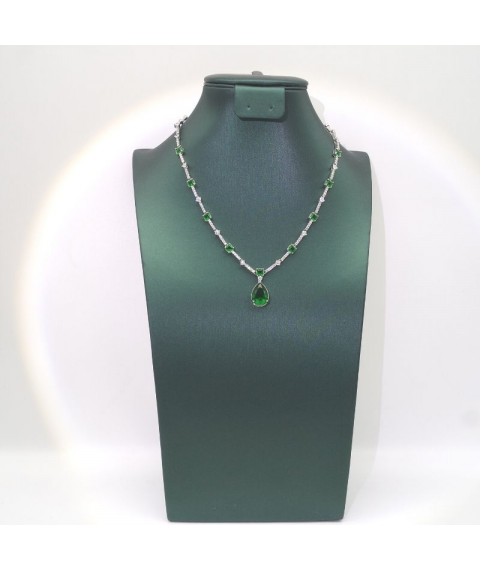 Natural Emeral with full jewel necklace