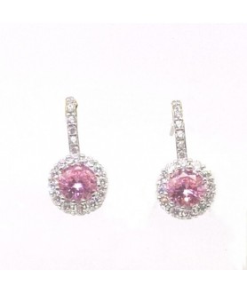 Natural pink jewel with high heels jewel earring