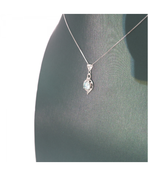 Irregular semi diamond mosan Pendant