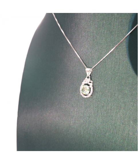 Love oval mosan Pendant