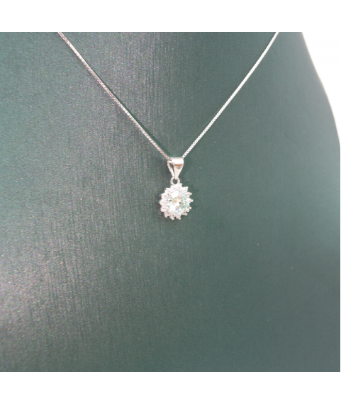 Round sunflower mosan Pendant