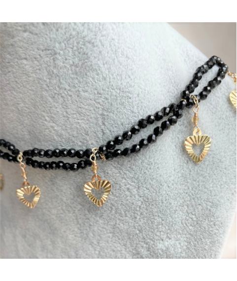 Faceted Black Spinel Necklace