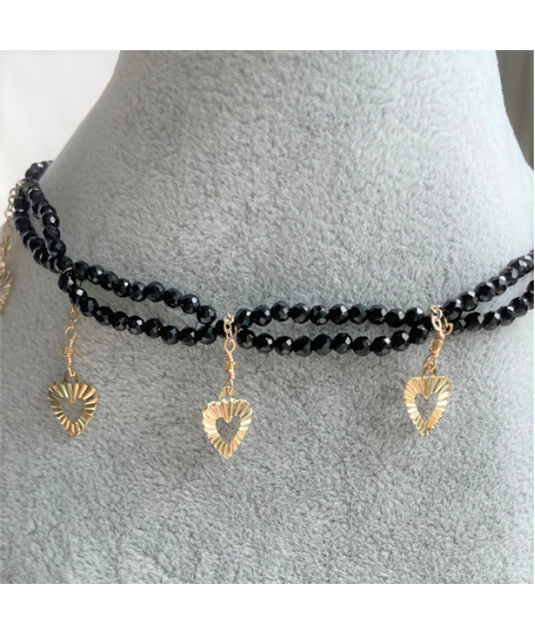 Faceted Black Spinel Necklace