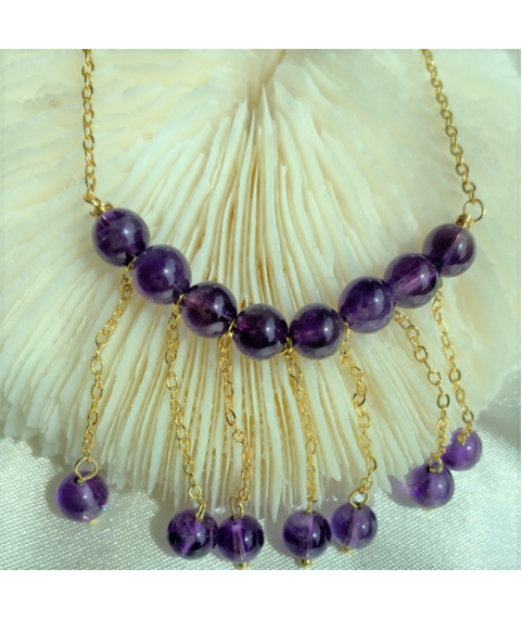 Amethyst long chain Necklace