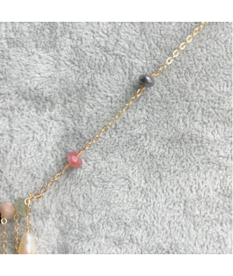 Multi-color crystal pearls Necklace