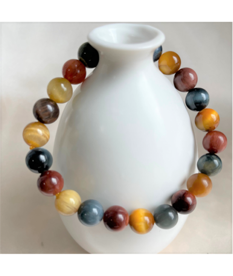 Colorful tigerite bracelet