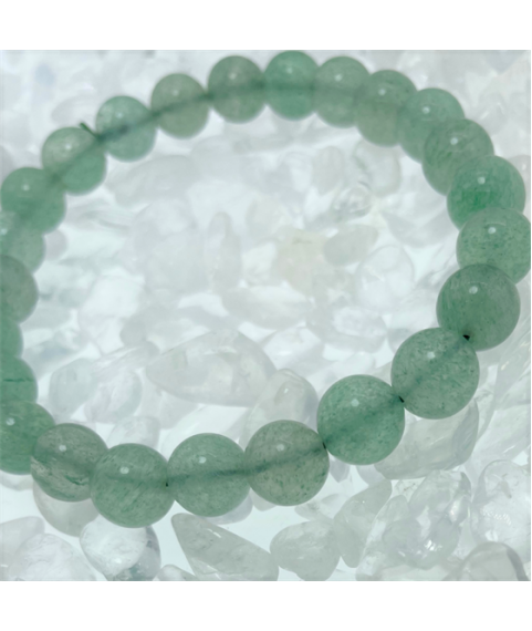 Green strawberry crystal bracelet