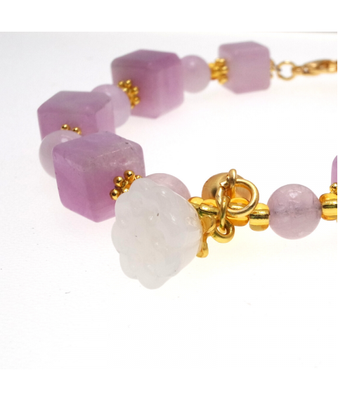 Purple wind chime crystal bracelet