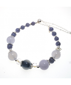 Tanzanite blue crystal bracelet