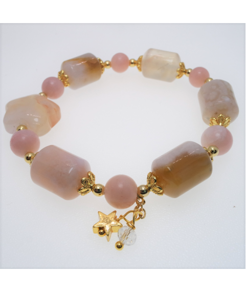 Sakyar agate crystal bracelet