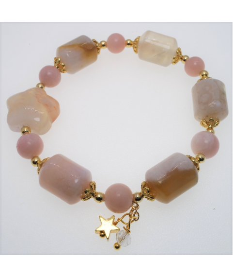 Sakyar agate crystal bracelet