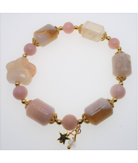 Sakyar agate crystal bracelet