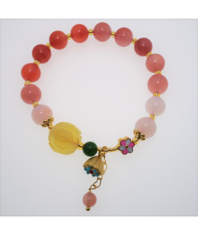 Agate crystal bracelet