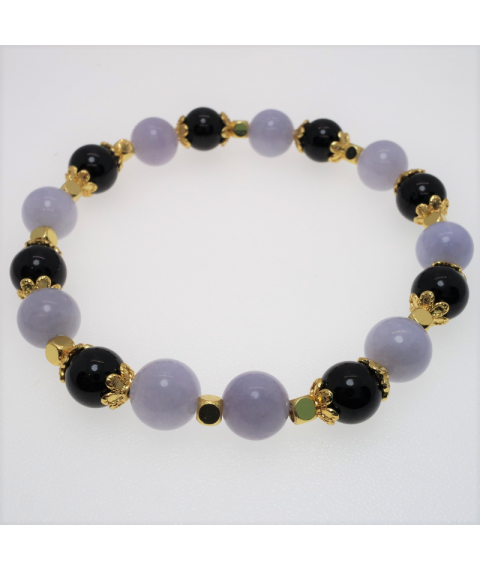 Obsidian crystal bracelet