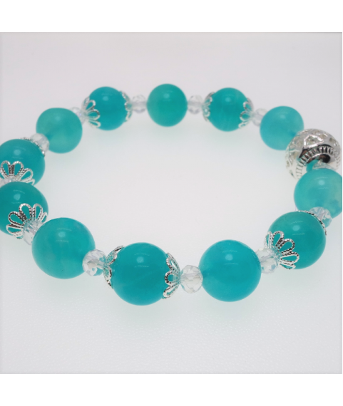 Blue stone crystal bracelet