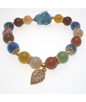 Agate crystal bracelet