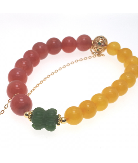 Agate crystal bracelet