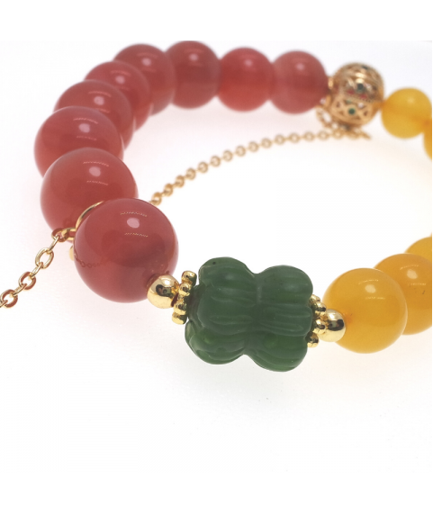 Agate crystal bracelet