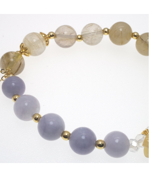 Quartz rutilated  bracelet