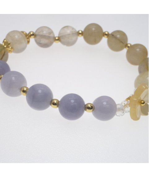 Quartz rutilated  bracelet