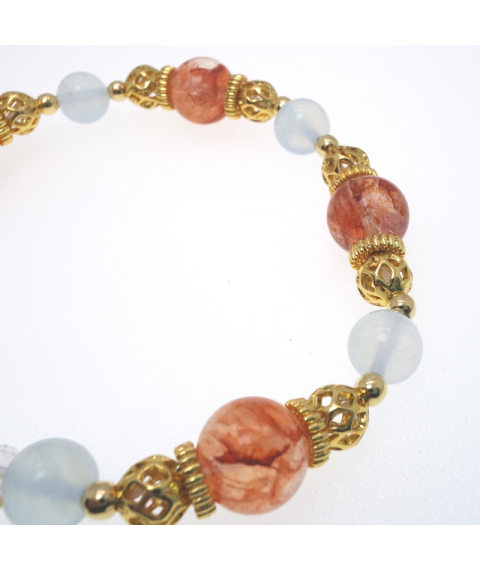 Aquanarine crystal bracelet