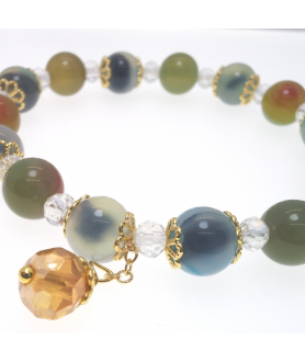 Lizzie agate crystal bracelet  