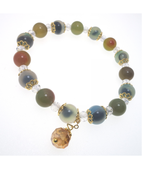 Lizzie agate crystal bracelet  