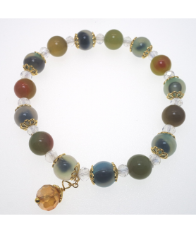 Lizzie agate crystal bracelet  