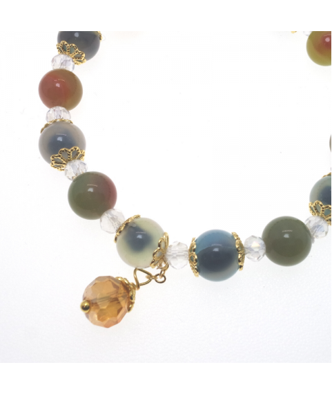 Lizzie agate crystal bracelet  