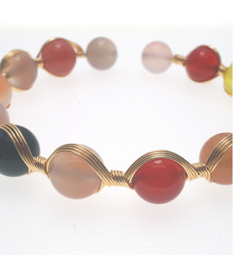 Agate openging crystal bracelet