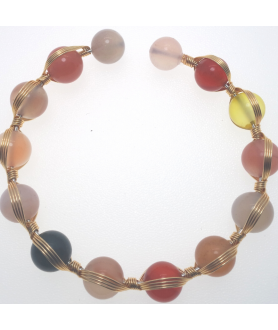 Agate openging crystal bracelet