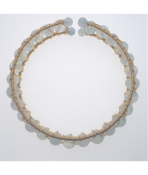 Aquamarine openging crystal bracelet