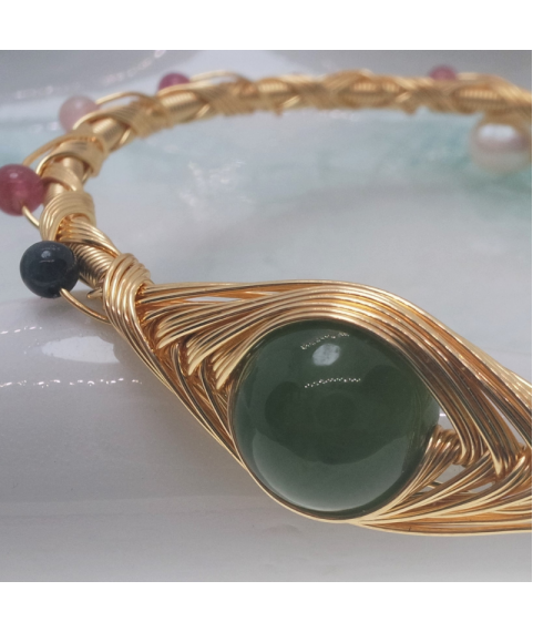 Jade openging crystal bracelet