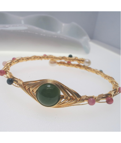 Jade openging crystal bracelet