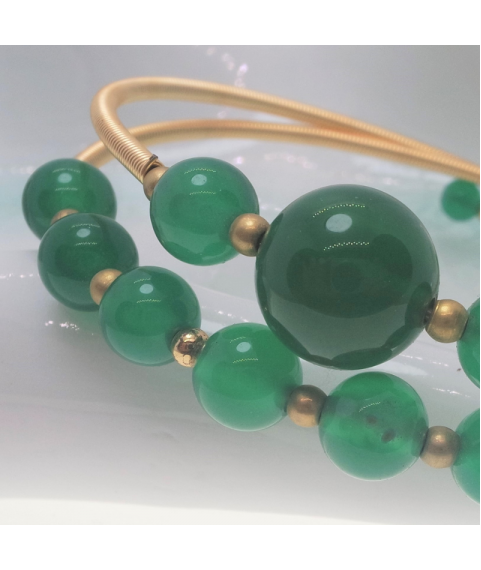 Green agate openging crystal bracelet