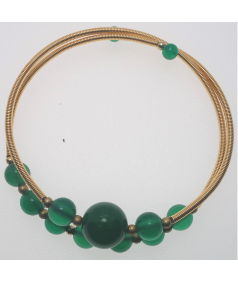 Green agate openging crystal bracelet